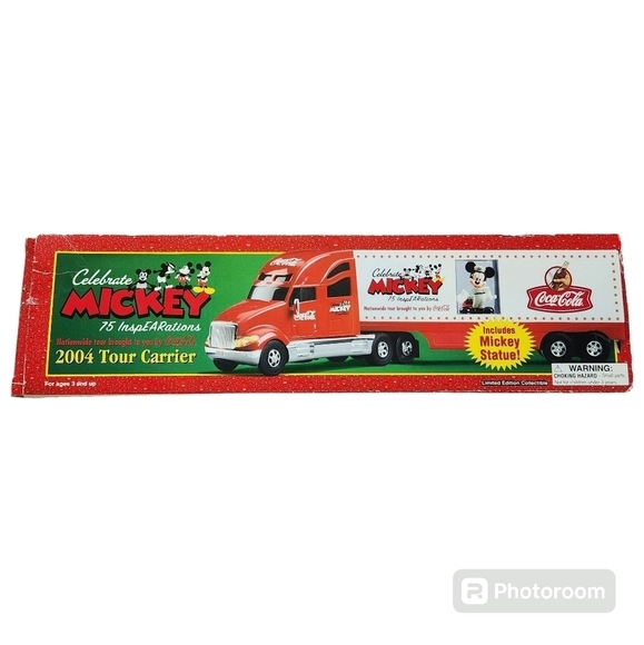 Vintage Disney Mickey Mouse Coca-Cola Limited Edition Collectible Tour Carrier - Picture 1 of 14